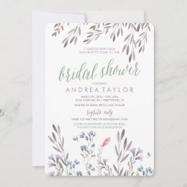 Convites Um Chá de panela de Casamento de Flores Selvagens