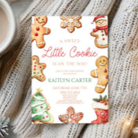 Um Chuveiro de Bebê Biscoito Gingerbread Baby Adoc
