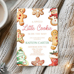 Convites Um Chuveiro de Bebê Biscoito Gingerbread Baby Adoc
