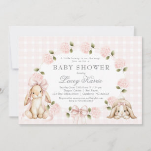 Convites Um coelhinho a caminho, baby shower do coelhinho