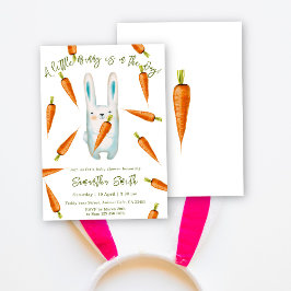 Convites Um coelhinho está a caminho! Chá de fraldas