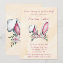 Um coelhinho está a caminho! Sinal de boas-vindas