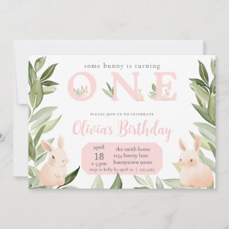 Convites Um Coelhinho Está Virando Um