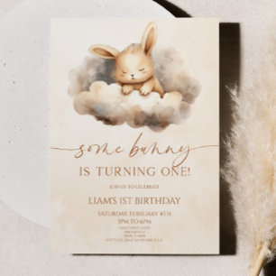 Convites Um Coelhinho Está Virando Um! Parte primeiro anive