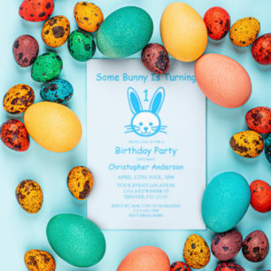 Convites Um Coelhinho Está Virando Um: Primeiro aniversár