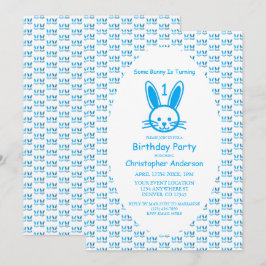 Convites Um Coelhinho Está Virando Um: Primeiro Aniversário