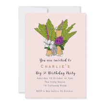 Um coquetel colorido de 50 anos divertido tropical