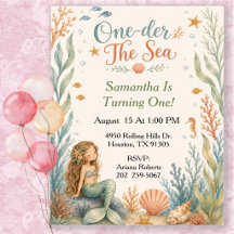 Um Der The Sea Festa de Aniversário da Sereia