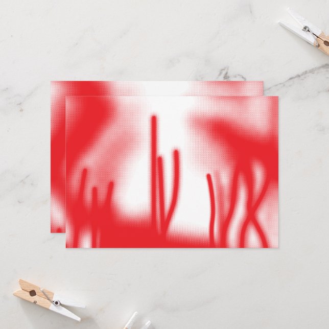 Convites Um design gráfico com vermelho e laranja em negrit (Frente/Verso In Situ)