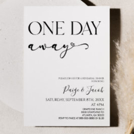 Convites Um Dia Fora Janto Minimalista De Ensaio De Casamen