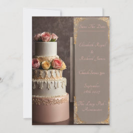 Convites Um Dia para Lembrar do Casamento de Bolo de Casame