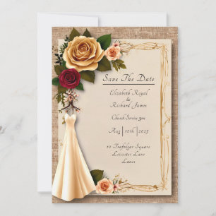 Convites Um dia para lembrar do vestido de casamento