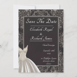 Convites Um dia para lembrar do vestido de casamento