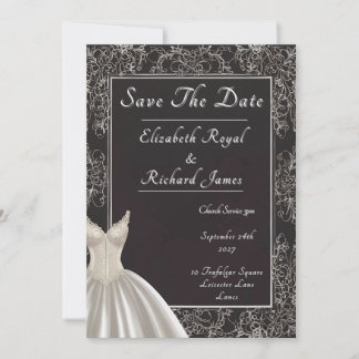 Convites Um dia para lembrar do vestido de casamento
