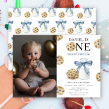 Um Doce Biscoito e Leite para o Primeiro Aniversár