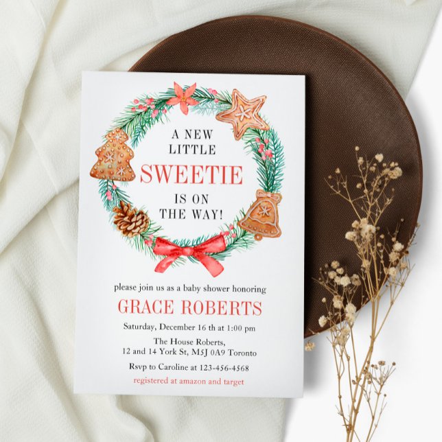 Convites Um Docinho Está A Caminho, Cookie Chá de fraldas D (Criador carregado)