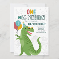 Um Em 66 Milhões De primeiros aniversarios T-Rex D