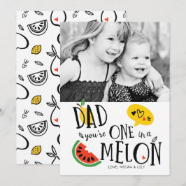 Convites Um em uma placa de Dia de os pais de Pai Melon