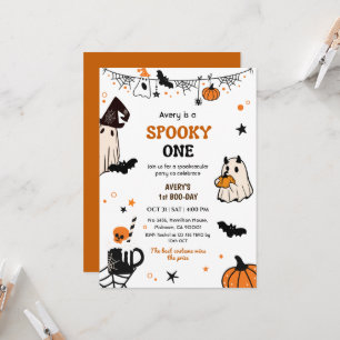 Convites Um Espantoso Aniversário de Halloween Fantasioso F