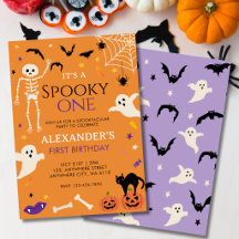 Um Espantoso Primeiro Aniversário de Halloween Lar