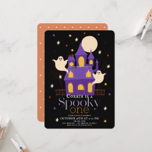 Convites Um Espeluznante Primeiro Aniversário Casa Assombra