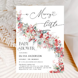 Convites Um Feliz pequeno Chá de fraldas Invernal Elegante