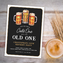 Convites Um Frio Com A Cerveja Antiga 50º Aniversário