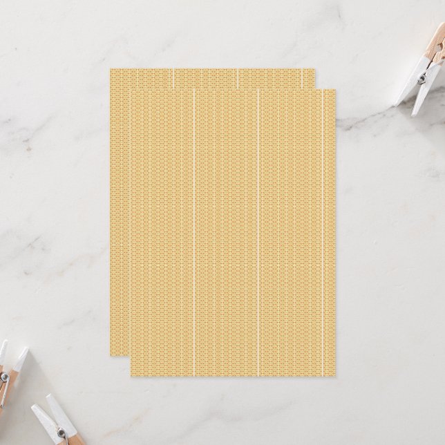 Convites um fundo amarelo e branco com um traço (Frente/Verso In Situ)