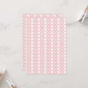 Convites um fundo vermelho e branco com um padrão