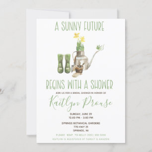 Convites Um futuro ensolarado começa com um Chá! Jardinagem