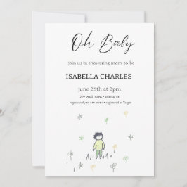 Convites Um Homem Pequeno Está A Caminho