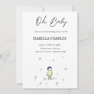 Convites Um Homem Pequeno Está A Caminho