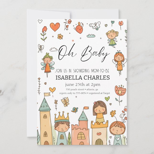 Convites Um Homem Pequeno Está A Caminho (Frente)