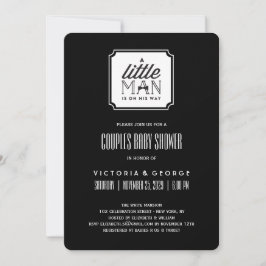 Convites Um Homem Pequeno Está A Caminho Casais Chá de fral