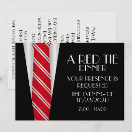 Convites Um Janto Red Tie