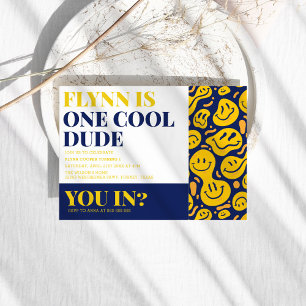 Convites Um Legal cara feliz primeiro aniversário