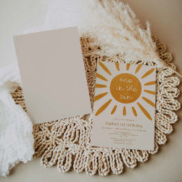 Convites Um No primeiro aniversario Do Sol