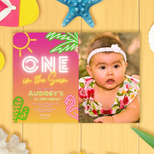 Convites Um no Sol - primeiro aniversario