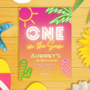 Convites Um no Sol - primeiro aniversario