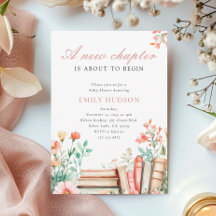 Um Novo Capítulo Chá de fraldas Floral