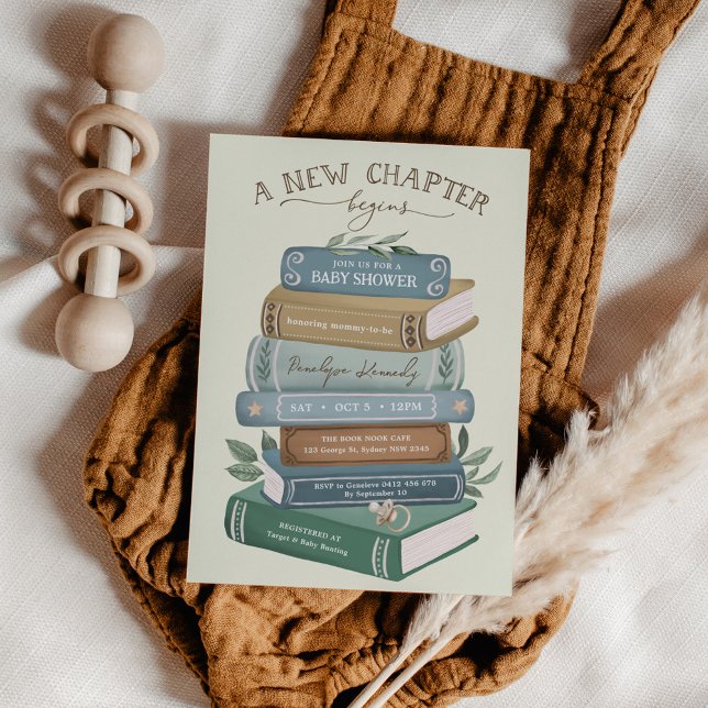 Convites Um Novo Capítulo Começa: Chá de Bebê Conto de Fada (Criador carregado)