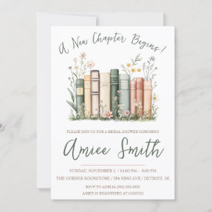 Convites Um Novo Capítulo Começa! Flores de Primavera Chá d