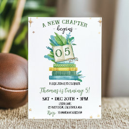 Convites Um Novo Capítulo Começa O Aniversário Do Storybook