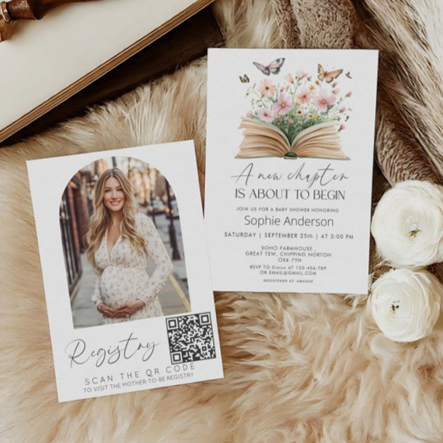 Convites Um novo capítulo está prestes a começar o Chá de f (Criador carregado)