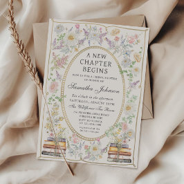 Convites Um novo capítulo Floral Storybook Chá de Noiva