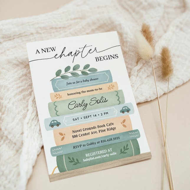 Convites Um novo capítulo inicia o Chá de fraldas do Storyb (Criador carregado)