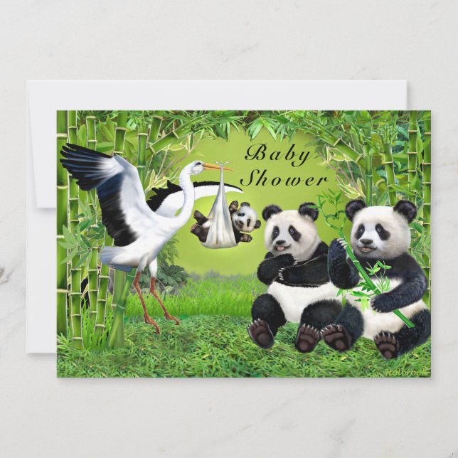 Convites Um pacote de Chá de fraldas de alegria (Frente)