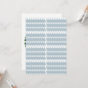 Convites um padrão azul e branco com fundo branco