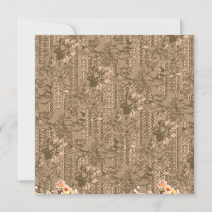 Convites Um padrão floral vintage com um intricado desi cas