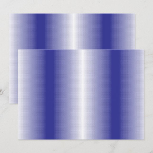 Convites Um padrão geométrico azul intrincado com simétrico (Frente/Verso)